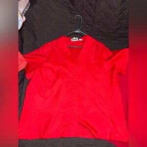 Lady Manhattan Red Blouse